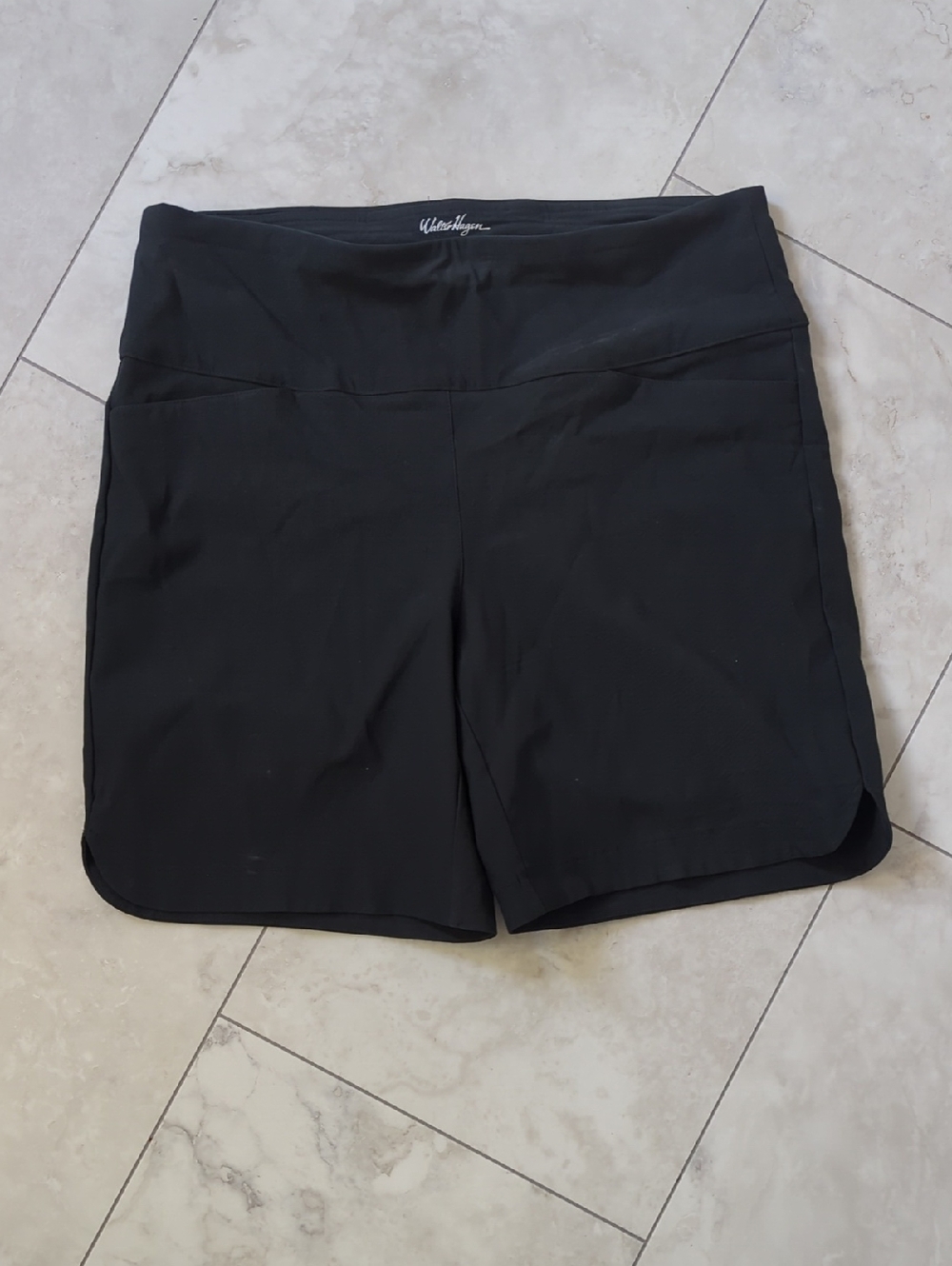 Walter Hagen Black Golf Shorts with High Waistband